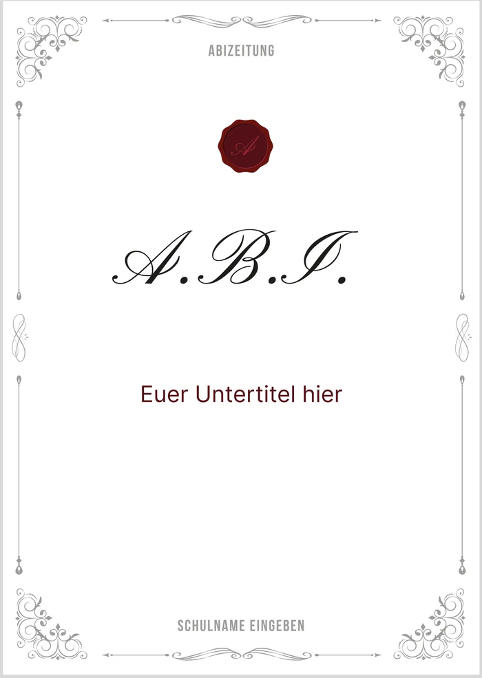 Cover 1 zum Abimotto A.B.I.