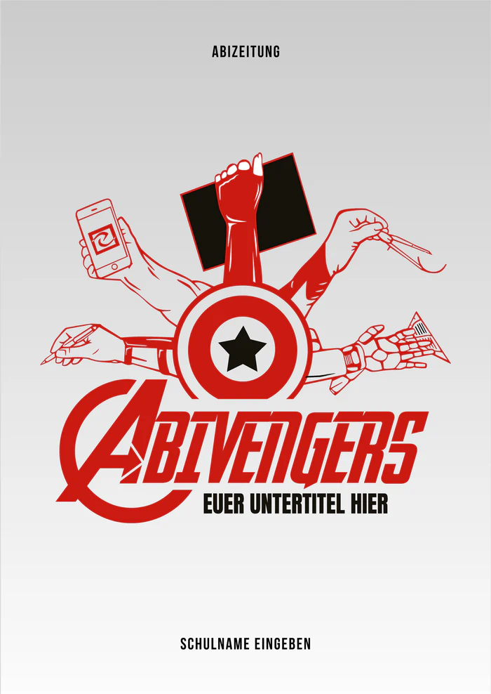 Cover 3 zum Abimotto Abivengers