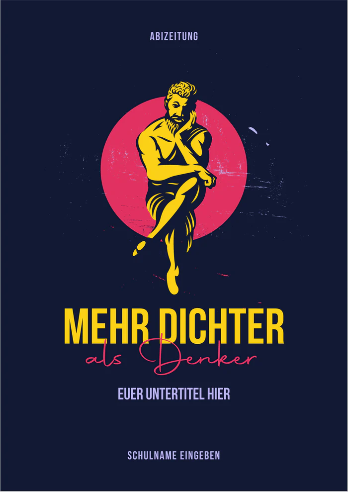 Cover 3 zum Abimotto Mehr Dichter als Denker
