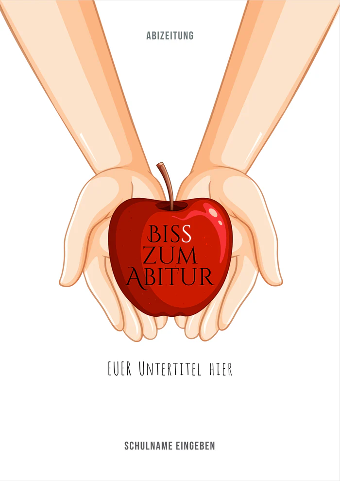 Cover 1 zum Abimotto Biss zum Abitur