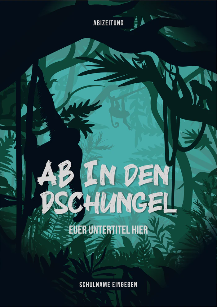 Cover 1 zum Abimotto AB In den Dschungel