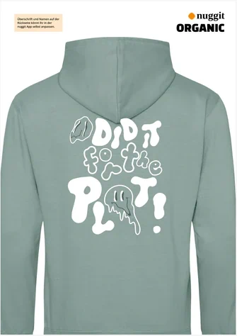 Rückseite des Abipulli-Designs Kein Motto