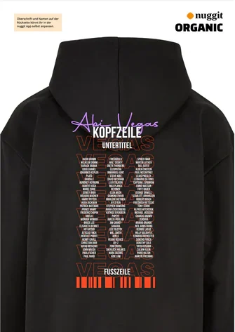 Rückseite des Abipulli-Designs Abi Vegas