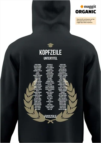 Rückseite des Abipulli-Designs Abilanz