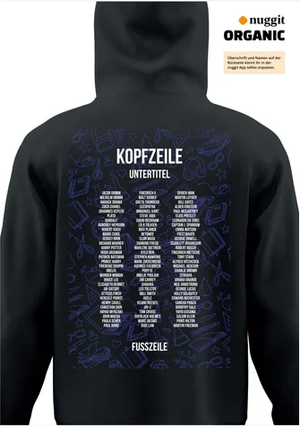 Rückseite des Abipulli-Designs Abimotto? Keine Ahnung war nicht klausurrelevant...