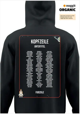 Rückseite des Abipulli-Designs Abinauten