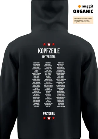 Rückseite des Abipulli-Designs Abivengers