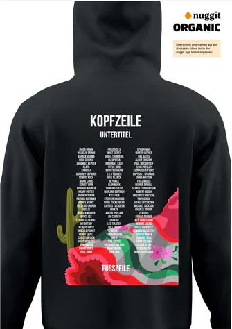 Rückseite des Abipulli-Designs Abios Amigos