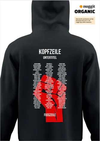 Rückseite des Abipulli-Designs Kabitalismus