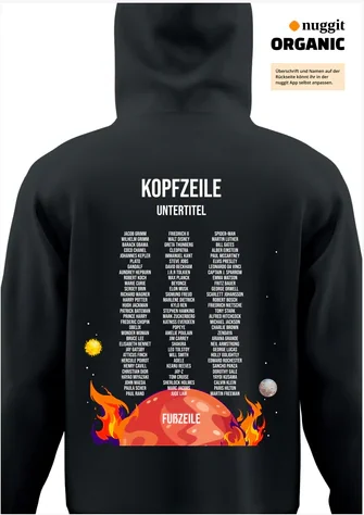 Rückseite des Abipulli-Designs Abinauten