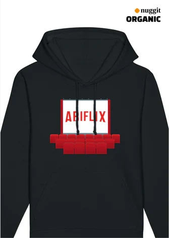 Vorderseite von Textil 2 zum Abimotto Abiflix