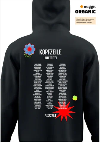 Rückseite des Abipulli-Designs Abiletten