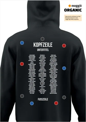 Rückseite des Abipulli-Designs Abi Vegas
