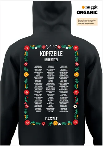 Rückseite des Abipulli-Designs Abios Amigos