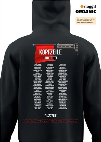 Rückseite des Abipulli-Designs Mafiabi