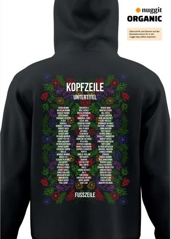 Rückseite des Abipulli-Designs Abistokratie