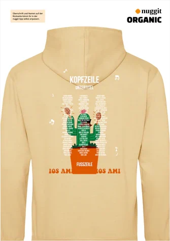Rückseite des Abipulli-Designs Abios Amigos