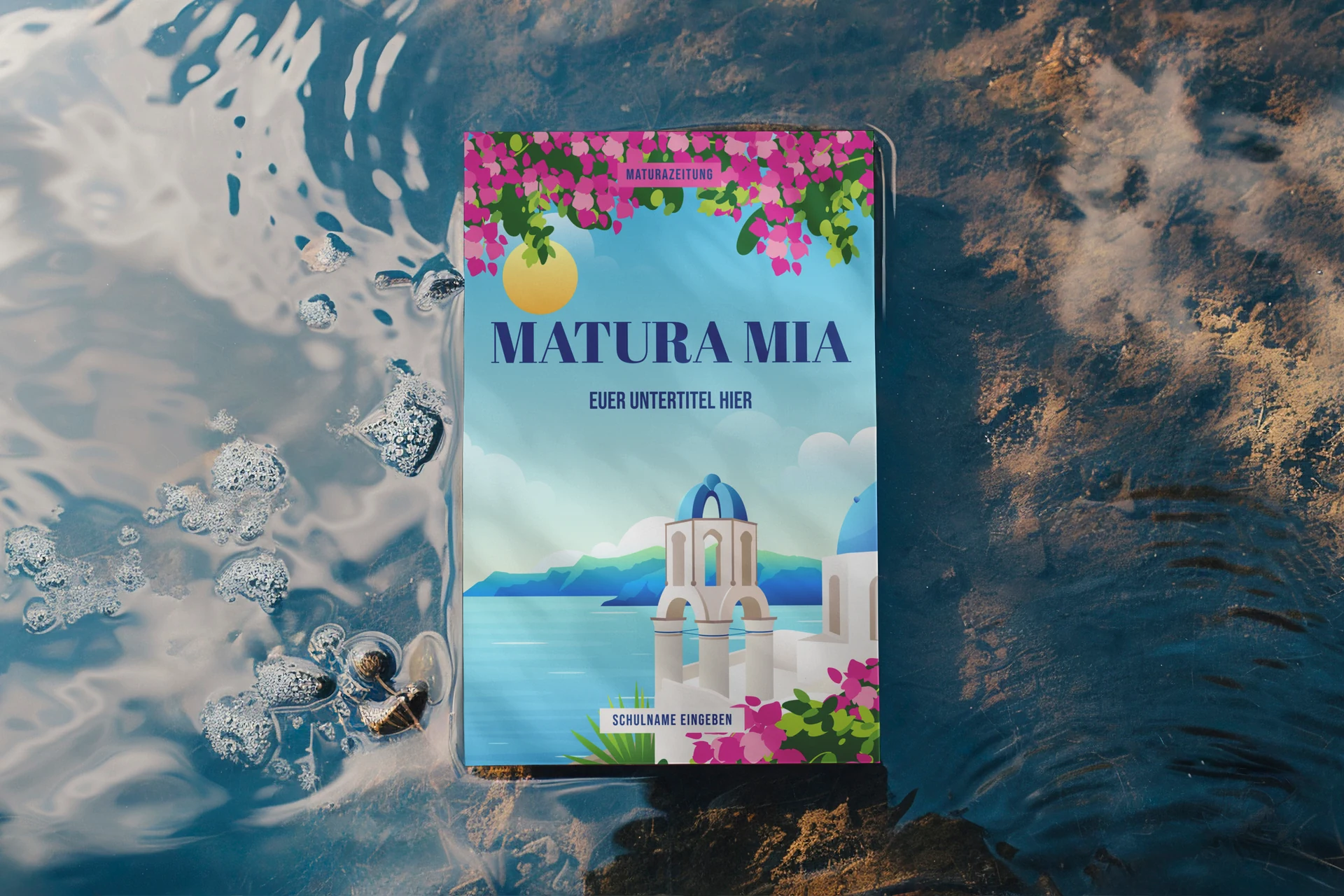 Matura-Mia-Zeitung im Wasser